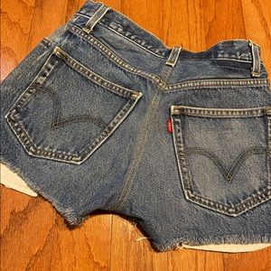 Levi 505 Cut off Jean Shorts-high waisted